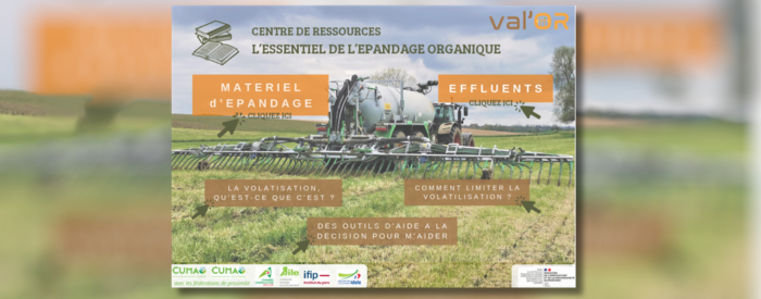 Un centre de ressource dédié aux épandages d’engrais organique